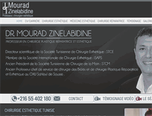 Tablet Screenshot of dr-mourad-zinelabidine.com